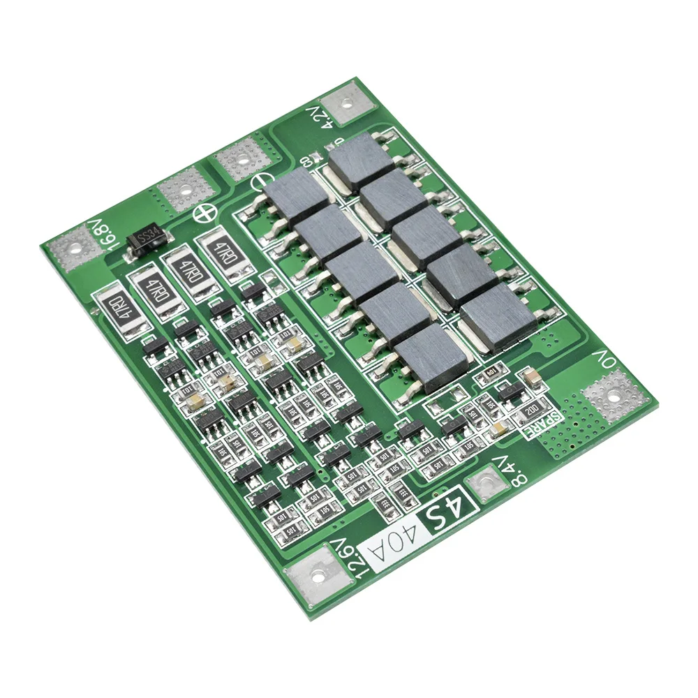 4S 40A Li-ion BMS Protection Board 18650 Lithium Battery Charger PCB With Balance Function For Drill Motor 14.8V