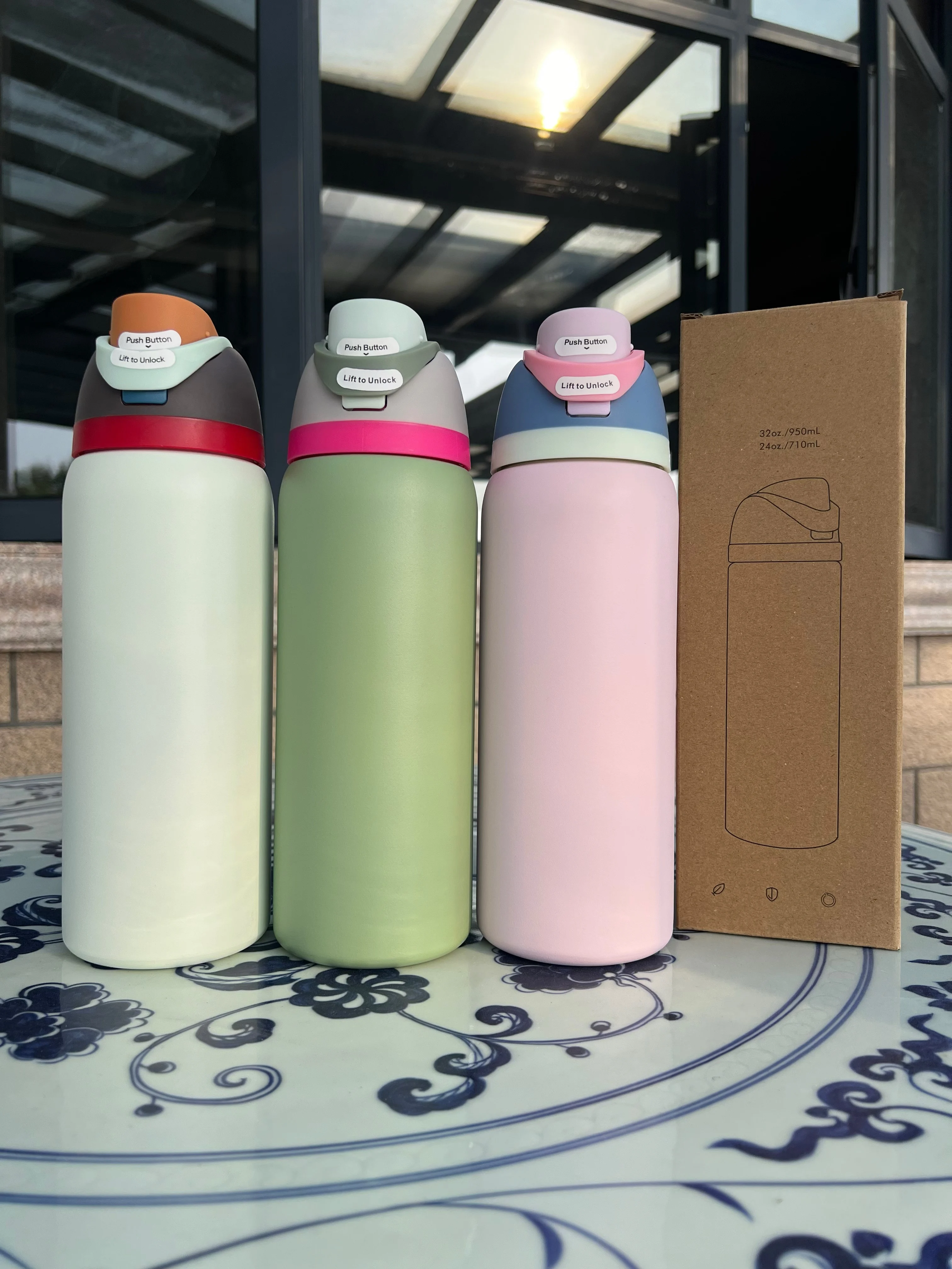 

Изолированная чашка из нержавеющей стали на 32 унции, соломенная чашка, чашка с вакуумной изоляцией, чашка для холодной воды, спортивная чашка для воды