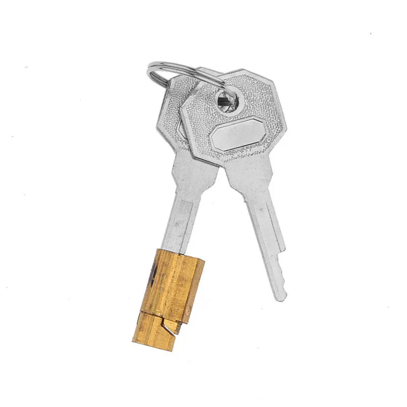 Dark lock, irregular lock, freezer lock, CB lock with cage lock, small lock head, copper lock core key