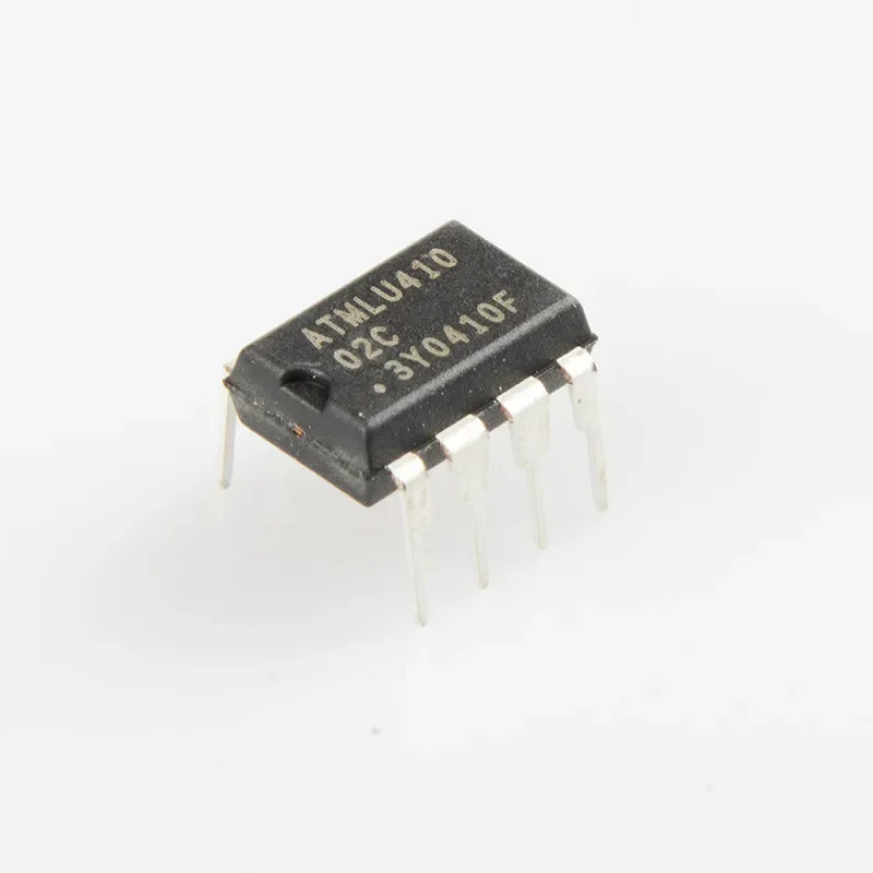 10PCS Original AT24C02 DIP8 package, memory chip, silk screen 02C
