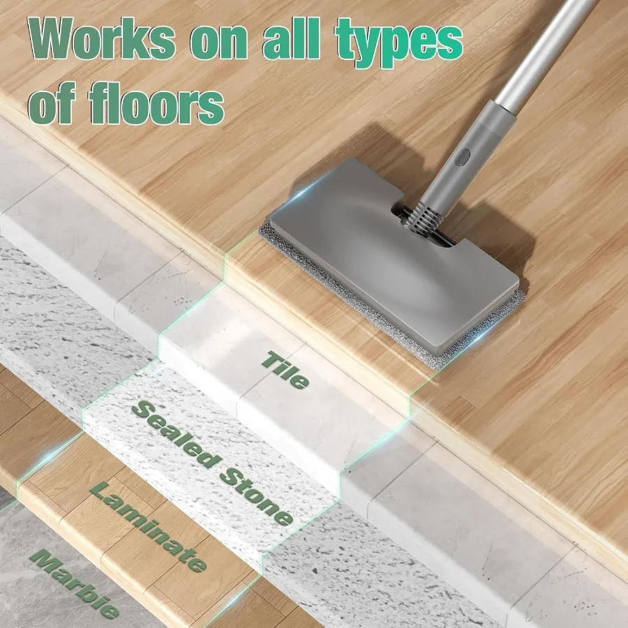 Alat Pel Uap 11in1 yang Dapat Dilepas dengan Tangki 380mL, Pembersih Uap Genggam 260 untuk Lantai Kayu Keras, Ubin, Celah, Jendela, Kamar Mandi, Dapur