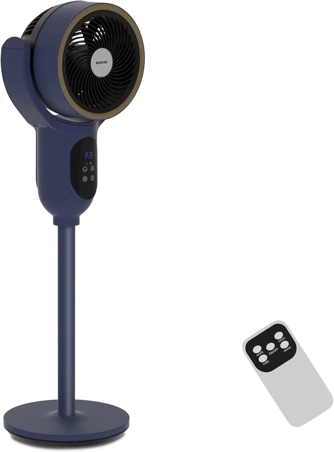 

Tower Fan for Bedroom, 90° Oscillating Standing Fan, 100ft Cooling Pedestal Fan for Home Office