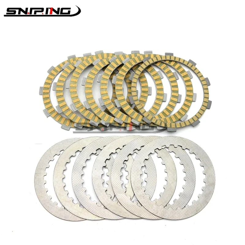 Friction Clutch Plates Disc Set For Honda CB400SS XR400 VT600 XL600 CB650F Steed VLX 600 Shadow For  DR250 DR-Z 250 Dejbel