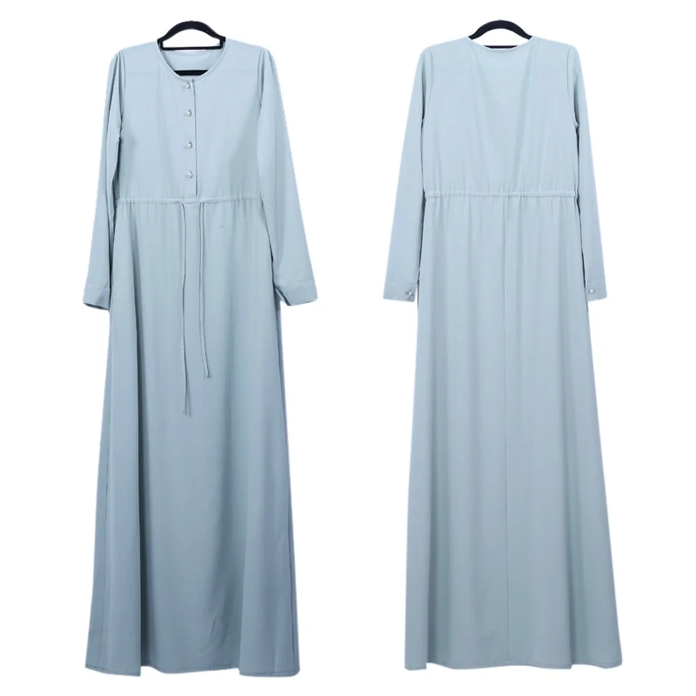 여성을위한 새로운 겸손한 Eid 라마단 Abayas 이슬람 터키 Kaftan 이슬람 의류 앙상블 Musulmans Caftan Marocain Femme Arabe Robe