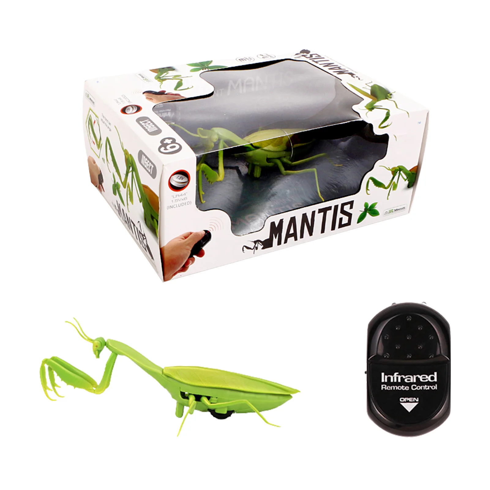 อินฟราเรด RC แมลงรีโมทคอนโทรลจำลอง Mantis Prank Joke Trick รีโมทคอนโทรลข้อบกพร่องที่สมจริงเด็กของขวัญน่ากลัวของขวัญของเล่น