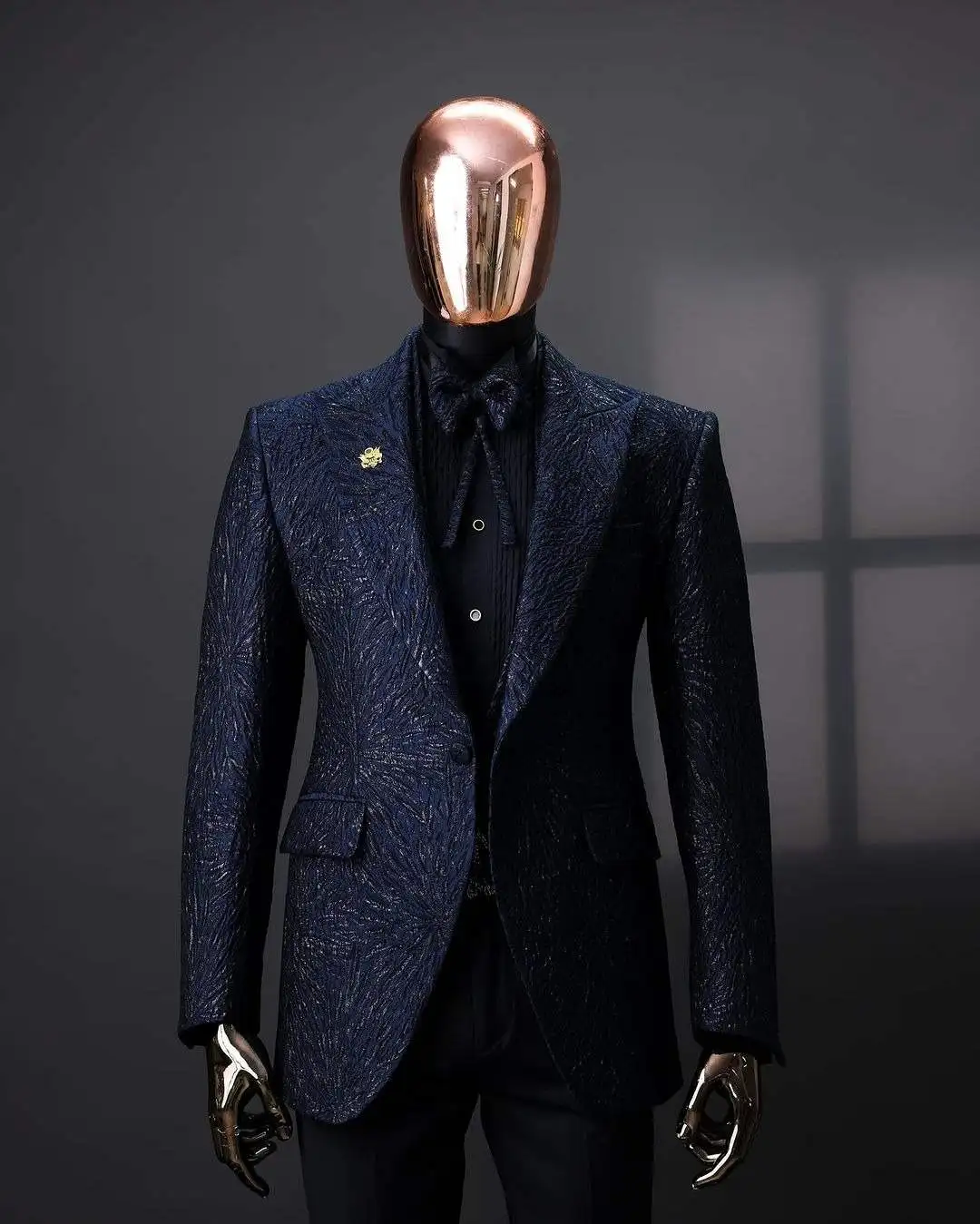 موضة الزفاف الرجال البدلة حفلة موسيقية البدلة 3-قطعة معطف المخملية سترة السراويل مصممة خصيصا العريس وصيف المناسبات الرسمية حسب الطلب #5