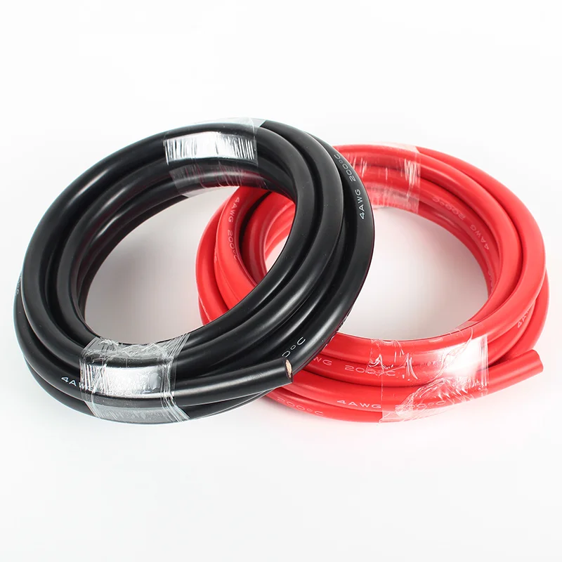 Super Soft Silicone Cable 20 18 16 14 12 10 8 6 4 2 0 AWG Flexible Tin-plated Copper Wire for Battery,Inverter,UPS,etc