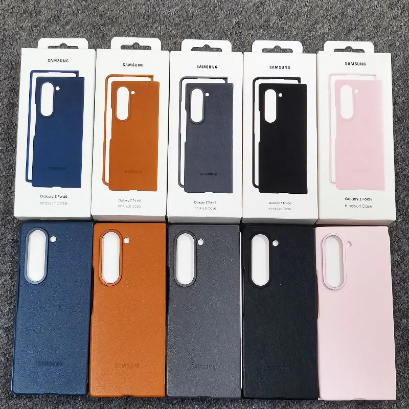 

For Samsung Galaxy Z Fold 6 Leather Case High Quality Eco-Leather Cover for Galaxy Z Fold6 fold6 Anti-fall Back Protective Cover