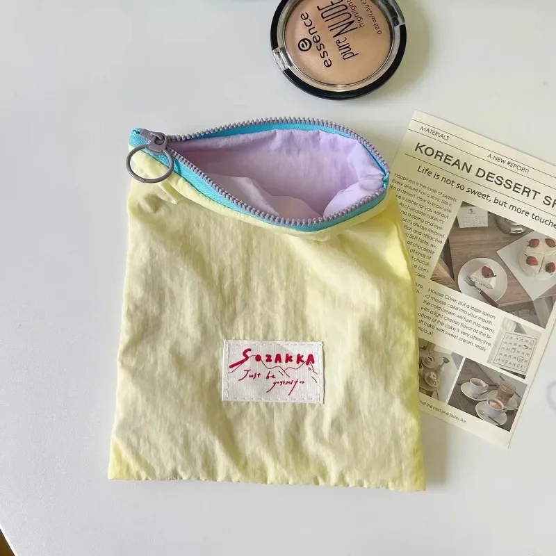 Borsa cosmetica in tela pochette da donna borse per il trucco di grandi dimensioni borsa per il trucco della corea borsa da toilette carina per