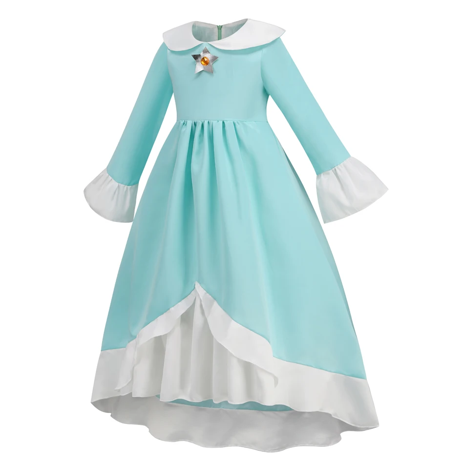 Prinzessin Mädchen Rosalina Cosplay Kleid Kind Baby Karneval Weihnachten Halloween Maskerade Bühne Leistung Geburtstag Party Kostüm
