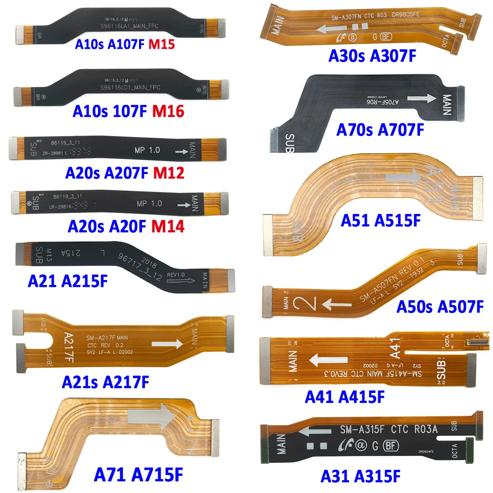 NEW For Samsung A10S M15 M16 A20S M12 M14 A20 A21S A30S A31 A41 A50S Main FPC LCD Display Connect Mainboard Flex Cable Ribbon