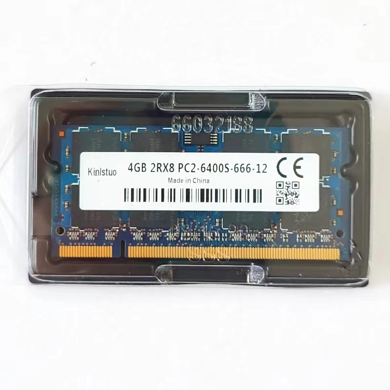 Imagem -06 - Carneiros Ddr2 4gb de Memória Portátil 800mhz Ddr2 4gb 2rx8 Pc26400s-66612 Sodimm 1.8v