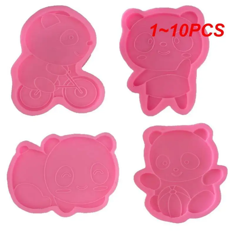 1~10PCS Chocolate Mould Multifunctional Panda Shape Pulling Resistant Food-grade Silica Gel Soft And Tough Baking Tools