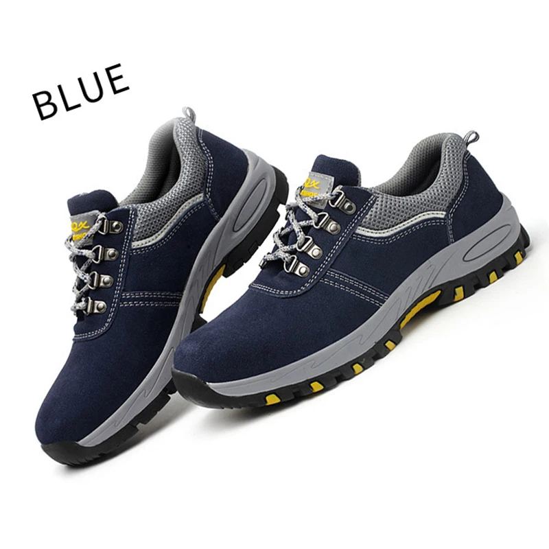 

Cross border protective shoes Men's impact Anti stab Safety Steel toe Wear-resistant protective Construction site Work shoes