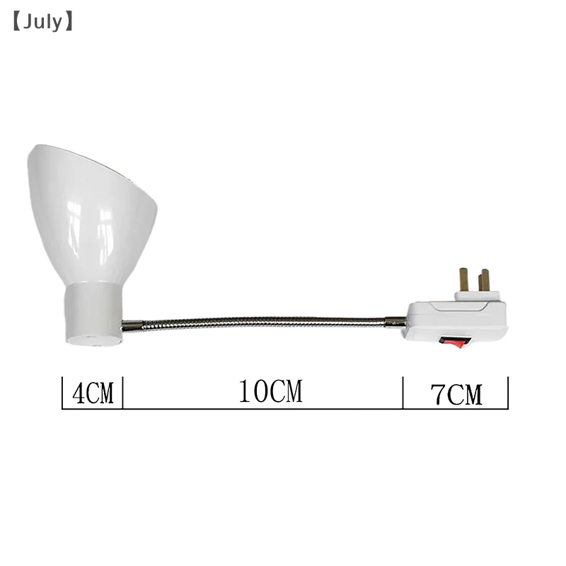E27 ส่วนขยายแบบยืดหยุ่นหัวไฟ LED ซ็อกเก็ตซ็อกเก็ตหลอดไฟ LED Extension Bracket สวิตช์ซ็อกเก็ต Night Light