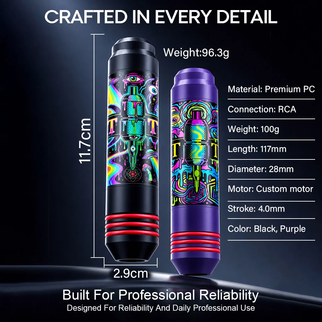 Tattoo Kit DM Graffiti Tattoo Pen Kit For Permanent Makeup Tattoo Machine Kit Hot Tattoo Power Supply Tattoo Gun Kit view 4