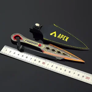 Espada modelo Toys faca para crianças, arma do jogo, 1 Katana real, Apex Legends, herança Wraith, Kunai, HOPE'S DAWN Luminous, 18cm 10 principais vendas apex legends luminária - №8