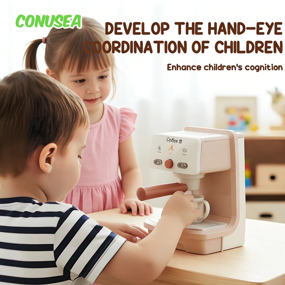 

Детская кофемашина, игровой набор для дома, имитация миниатюрной кухни, развивающие игрушки и игры для детей, девочек и мальчиков