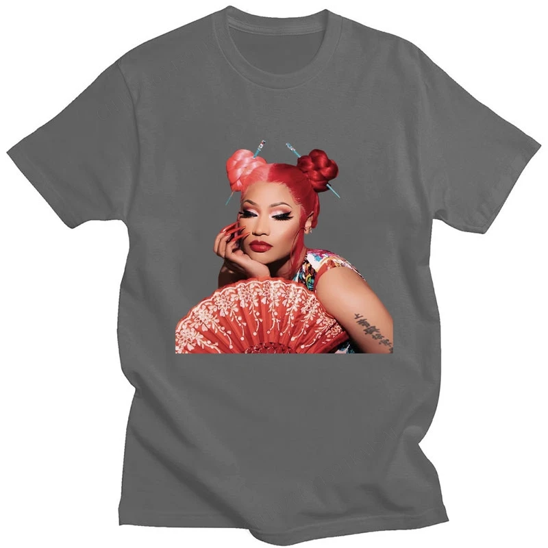 Nicki Minaj Red Buby Da Sleeze Graphic T Shirt Vintage Hip Hop Casual T-Shirt Men Women Cotton Oversized Popular Street T-shirts