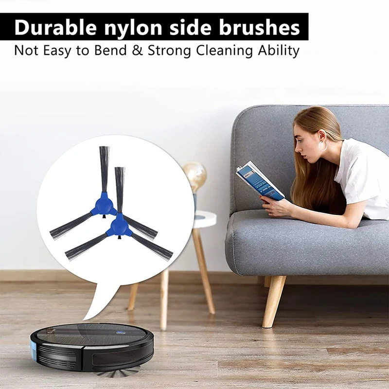 Roller Brush Side Escovas Filtros para Robot Aspirador, Peças de Reposição, Coredy R3500S, R550, R650, R700, Acessórios