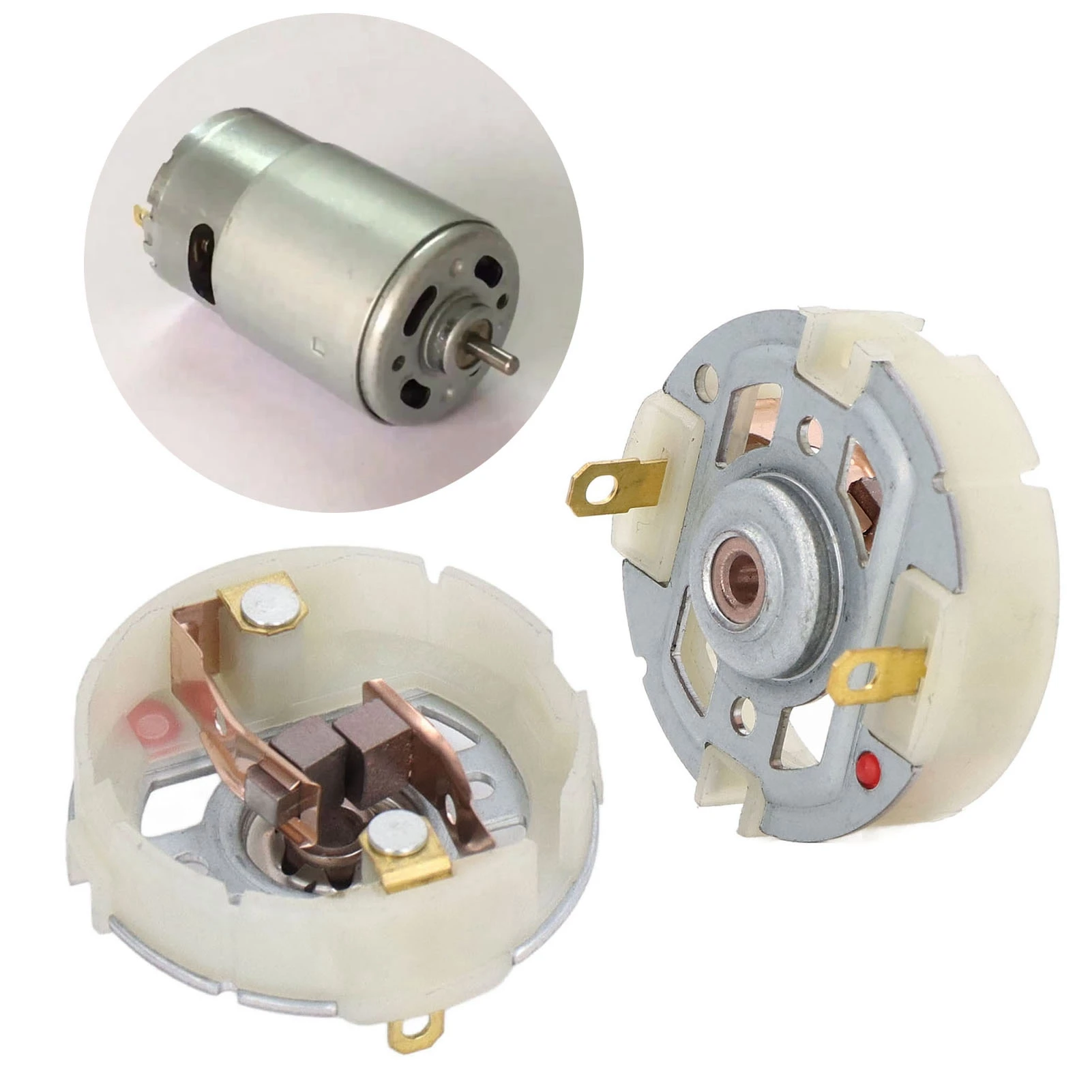 Spazzola per motore in carbone spazzola per motore in carbonio RS550 spazzola per motore in carbonio con accessorio per supporto per cacciavite cacciavite elettrico