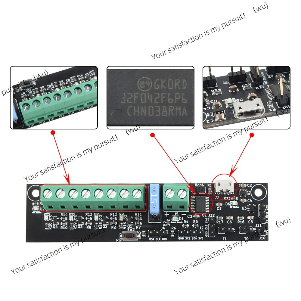 1 piece for Voron 3D printer STM32F042F6P6 MCU Klipper high quality Voron 2.4 expansion board