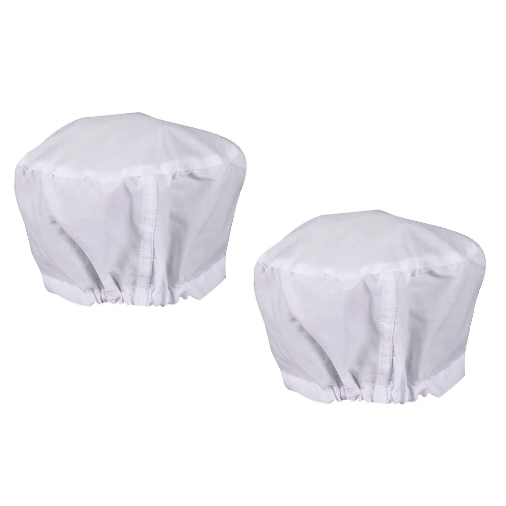 2pcs Work Cap Cotton Nurse Hat Dustproof For Doctor Workshop Use Comfortable Cleanroom Working Headwear Uniform