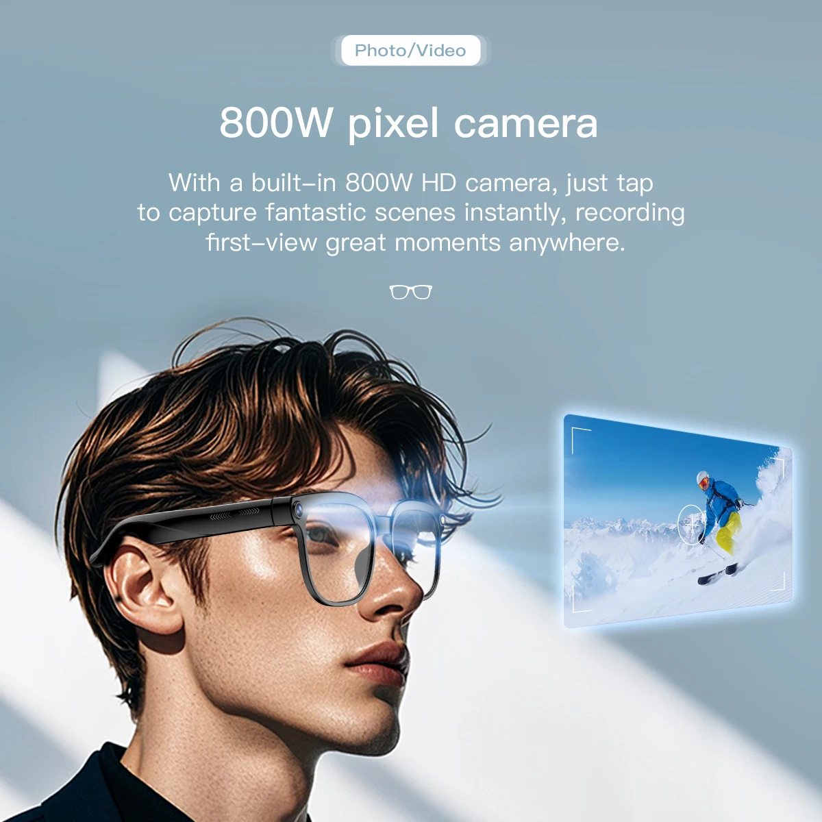 جديد AI النظارات الذكية 8MP كاميرا تسجيل الفيديو ChatGPT تشغيل الموسيقى سماعة بلوتوث الرجال النساء الهدايا نظارات عصرية 2025 #5