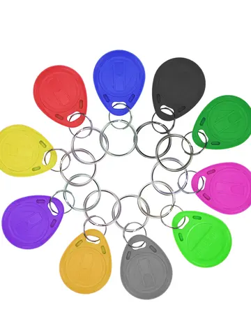 10pcs Clone EM4305 T5577 Proximity Duplicator Copy 125khz RFID Tag llaveros llavero Porta Chave Card Key Fob Token Ring