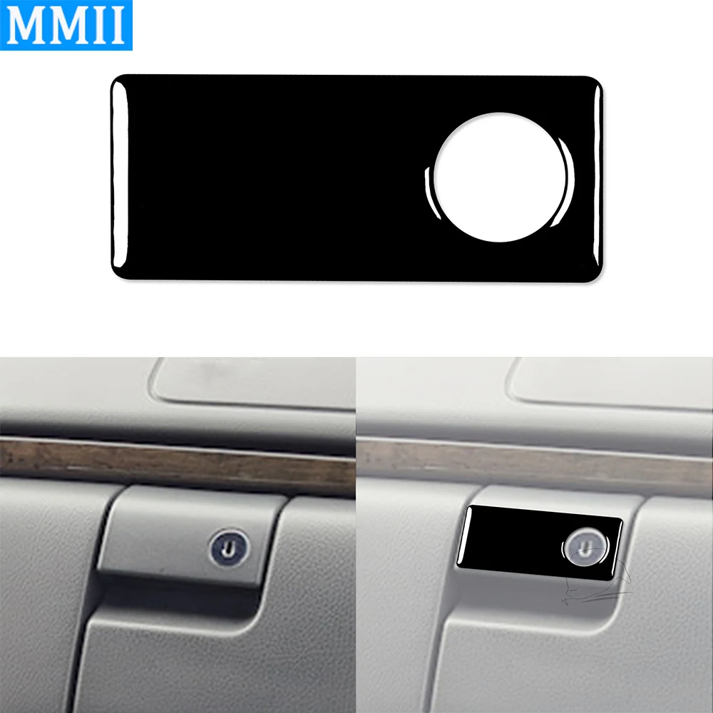 

For Mercedes-Benz W210 1996-2002 Piano Black Co-pilot Storage Box Switch Trim Cover Car Interior Accessories Decoration Sticker