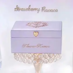 Flower Knows Strawberry Rococo Purple Jewelry Box Limited Edition Peripheral Storage Box High Beauty Light Custom Exquisite Gift