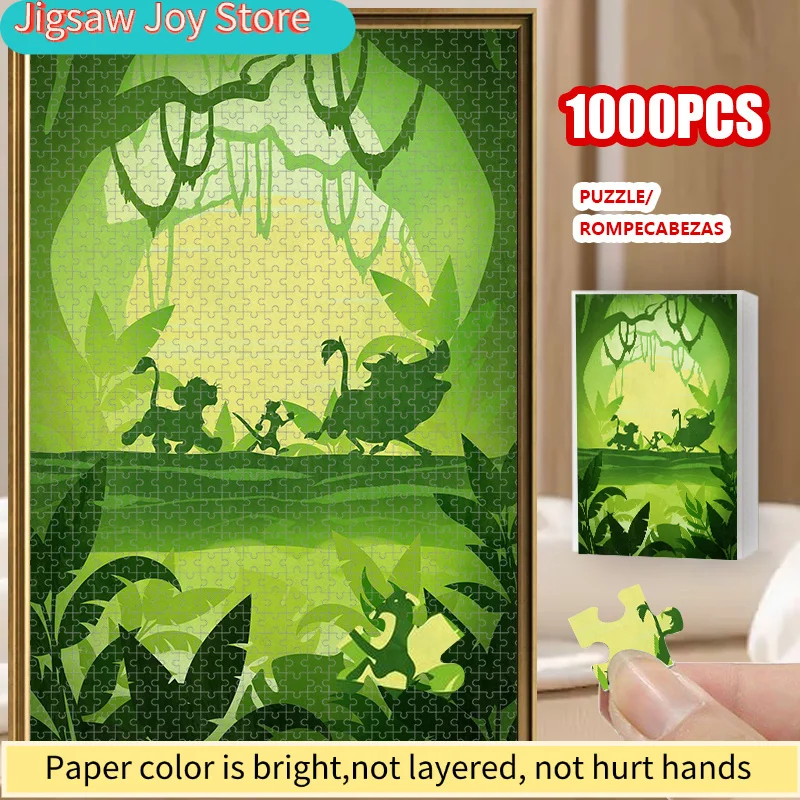 

Красочный пазл с изображением культовых силуэтов Симбы и Пумбабы, размером 50,8x76,2 см. Эта яркая картина предлагает...