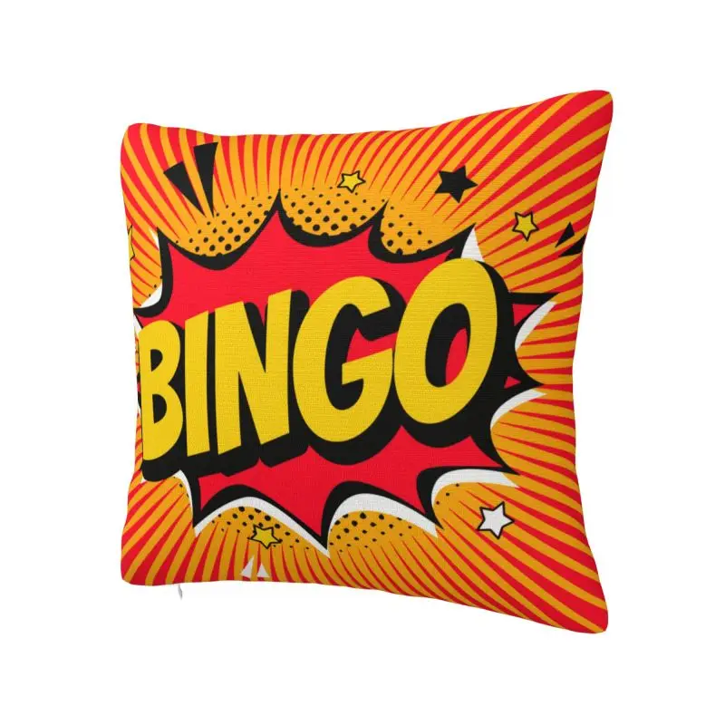 Hot Game Bingo Throw Pillow Case Home Decorative Luxury Cushions Cover For Sofa Chair Square Polyester Pillowcase