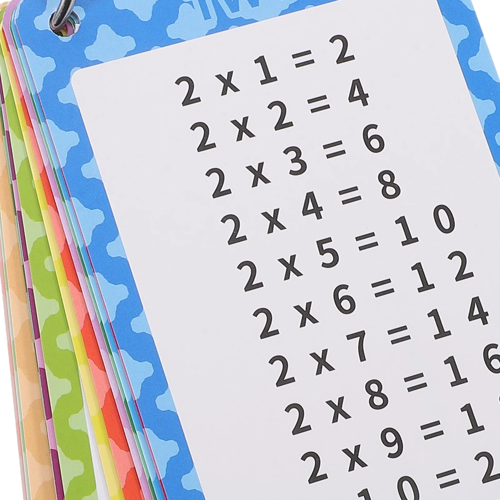 13 pezzi Flashcard di moltiplicazione Carte colorate cancellabili a secco Scuola per bambini Gioco educativo per l'apprendimento della matematica Sussidio didattico