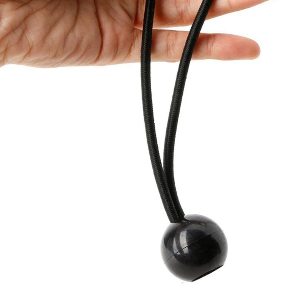 AA41T 30 قطعة حبل بنجي مع كرات ربطات عنق مرنة بنجي تبديل ربطات عنق للسرادق، لافتات الخيام، أقطاب العلم، قماش القنب #4