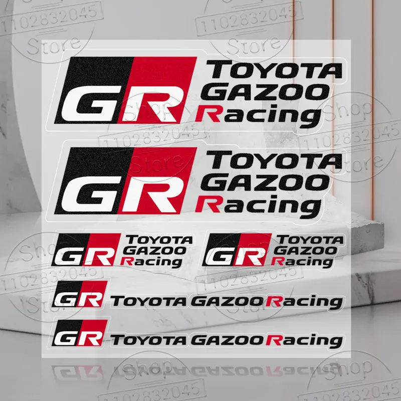 1szt Stylizacja samochodu GR Sport Logo Samochodowa trójkątna dekoracja szyby okiennej Do Toyota Gazoo Racing Badge Corolla Prius Camry C-HR RAV4