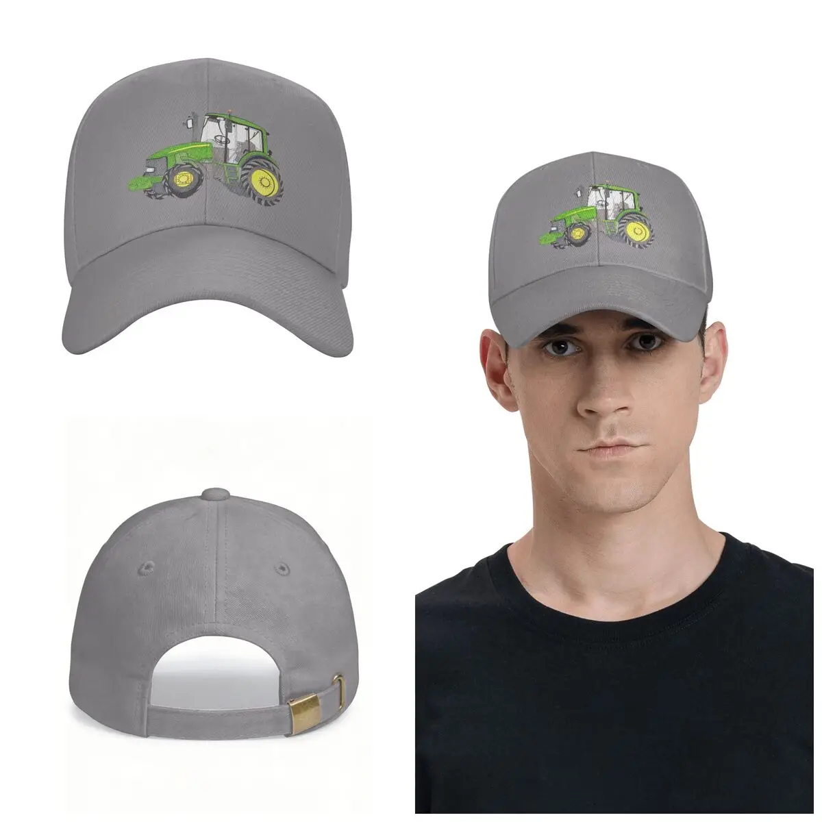 TRACTOR Cap Fashion Casual Baseball Caps Adjustable Hat Unisex Baseball Hats Customizable Polychromatic