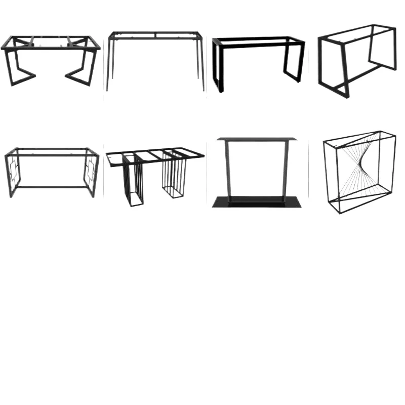 

Wrought iron table legs bracket Metal bar feet Desk rack Desk shelf Dining table tripod Coffee feet