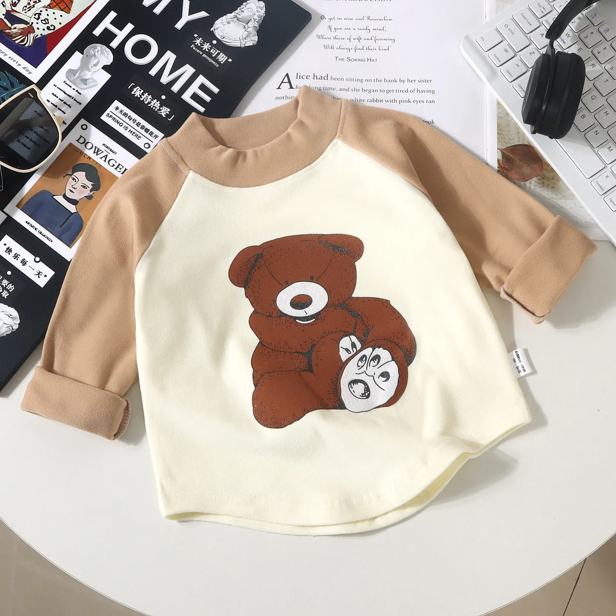 Children\'s Undershirt  Autumn Baby New Boy Cartoon Top Girl Baby Long Sleeve Children\'s Clothes Wram T-shirt Tees Dropshipping