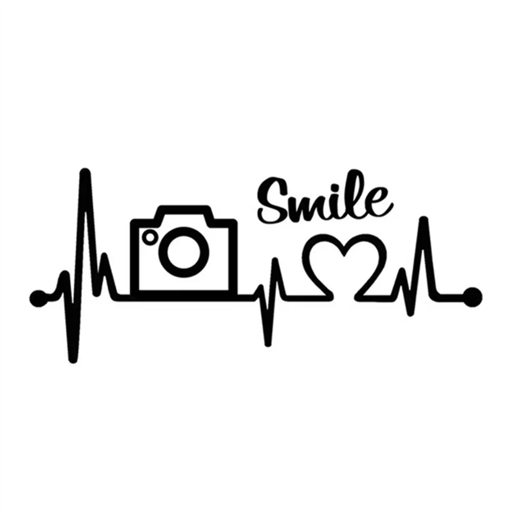 

Camera Photography Lover Heartbeat Vinyl Motorcycle Car Sticker