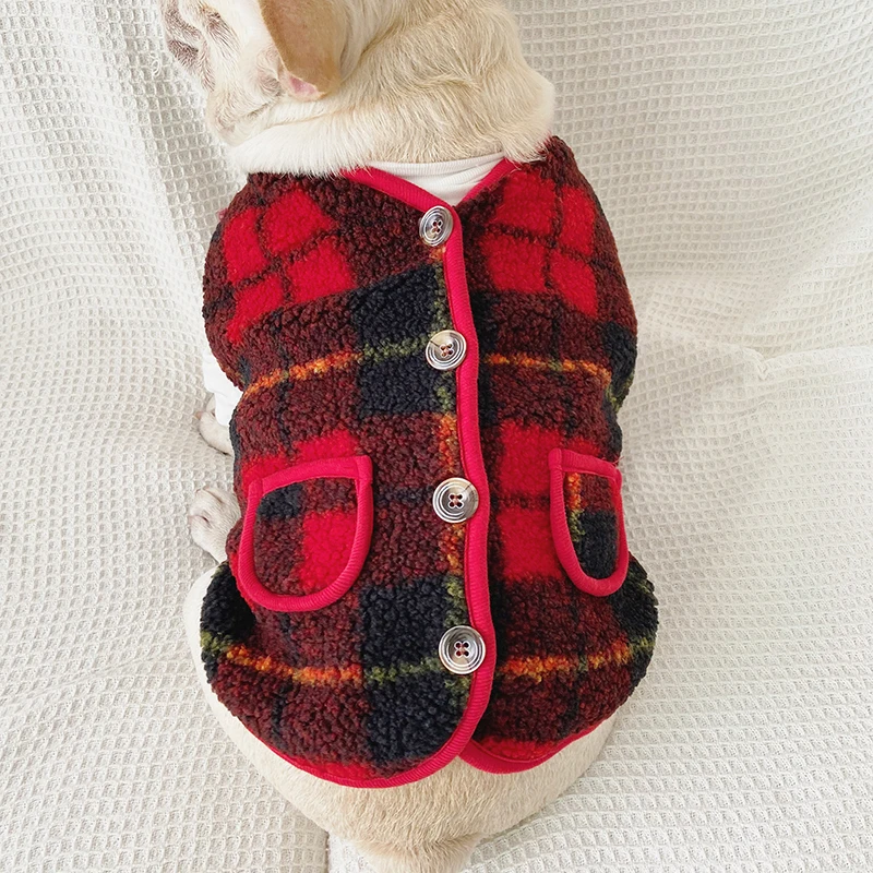 

Pug Dog Clothes Vest Coat Jacket Winter French Bulldog Clothing Welsh Corgi West Highland White Terrier Pet Clothing Outfit