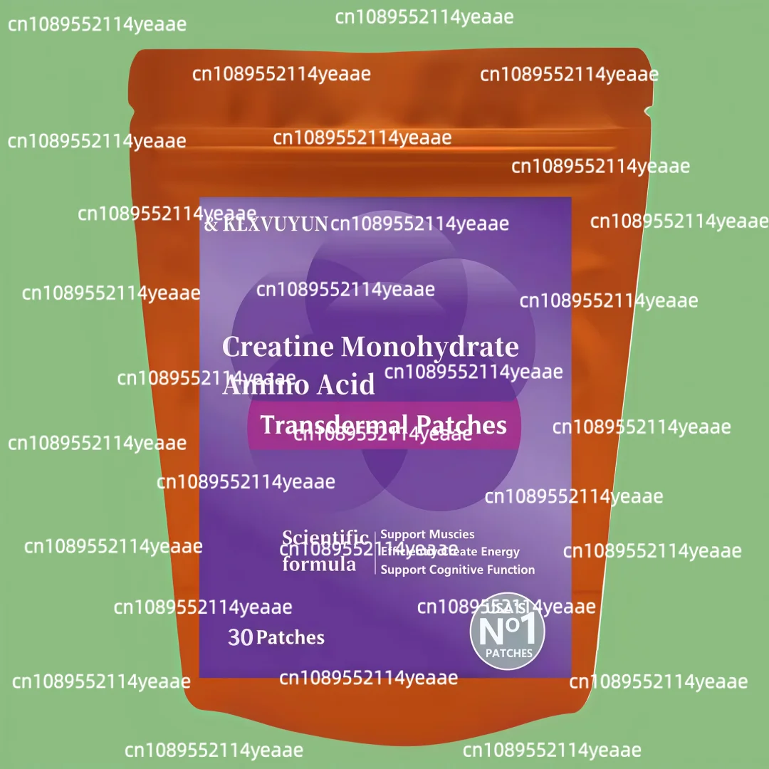 Creatine Monohydrate, Amino Acid - Support Muscles, Cellular Energy And Cognitive Function - Transdermal Patches Made In The Usa