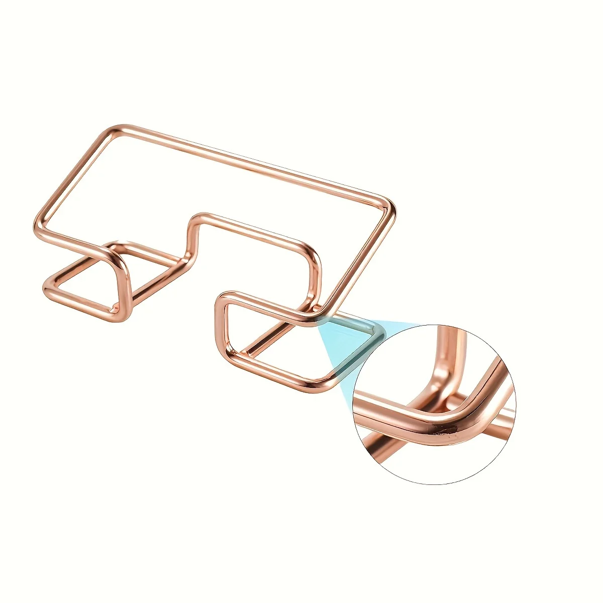 قطعة واحدة من صندوق تخزين بطاقات العمل المكتبي البسيط المكتبي (ذهبي، ذهبي وردي، أسود، فضي)