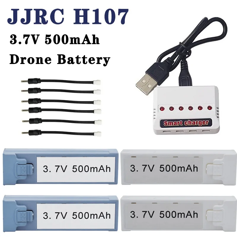 3.7V 500MAH bateria do drona do JJRC H107 akumulator Lipo baterii części zamienne do JJRC H107 Mini Drone oryginalne akcesoria drona