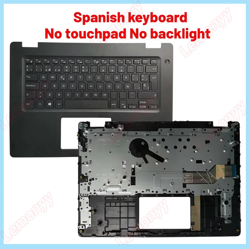

NEW For Dell Latitude 3490 E3490 US/Spanish Latin/Brazil/Russian Laptop Keyboard Palmrest Cover