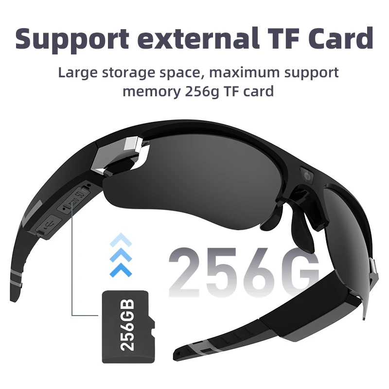 FPV كاميرا نظارات ذكية صغيرة 1080P كاميرا Bodycam صغيرة محمولة FHD POV تسجيل الدخول النظارات الشمسية عمل دراجة رياضية الدراجات الدراجة #1