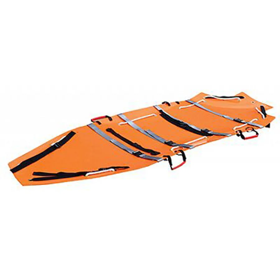 

ambulance stretcher emergency Portable First Aid Emergency Three Foldaway Medical Scoop Stretcher for Rescue