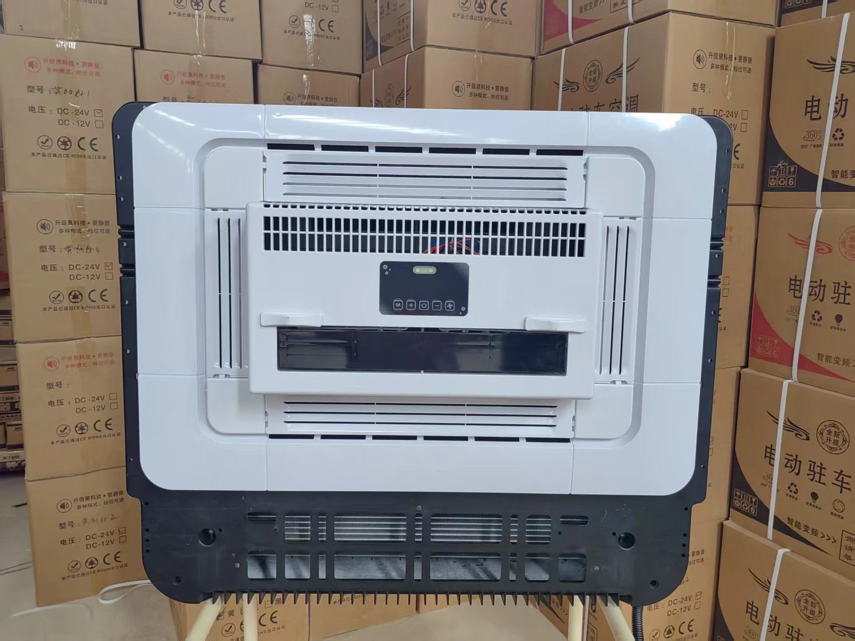 Top-Mounted 12/24V DC Parking AC Variable Frequency Model Rapid Cooling Auto Parking Air Conditioner For Various Cars