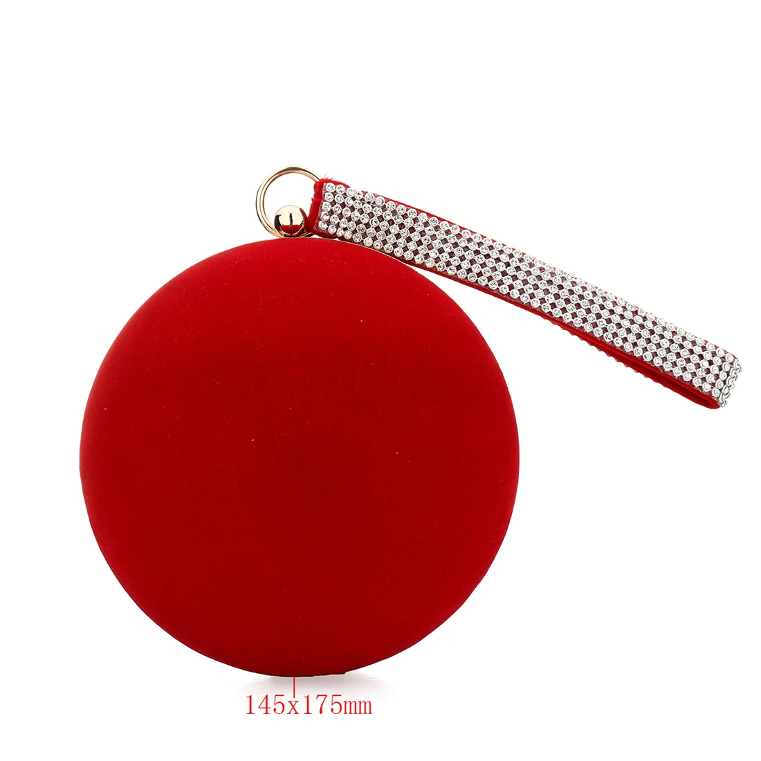 Ball Women Evening Bags Alloy Solid Red Handbag Fashion Lady Clutch Bag Chain Shoulder Bags Wedding Party Clutch Ladies Purses