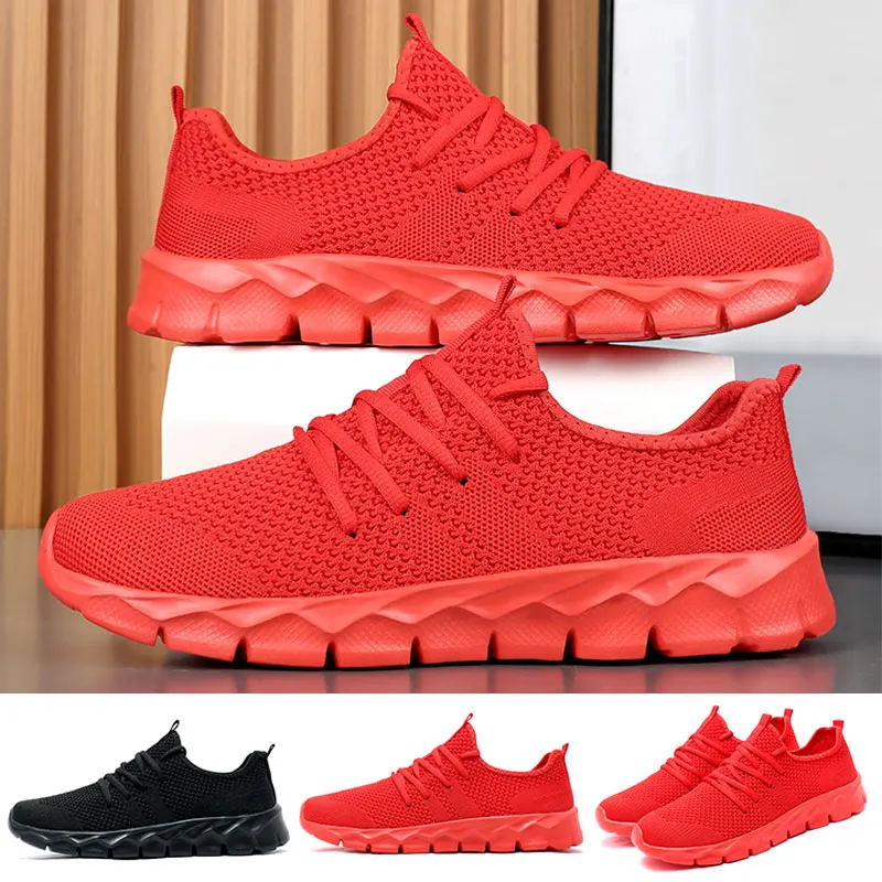 

Men Running Shoes Low Top Casual Shoes Summer Breathable Men Sneakers Lace Up Mesh Sock Shoes Outdoor Travel Shoes Size 39-47